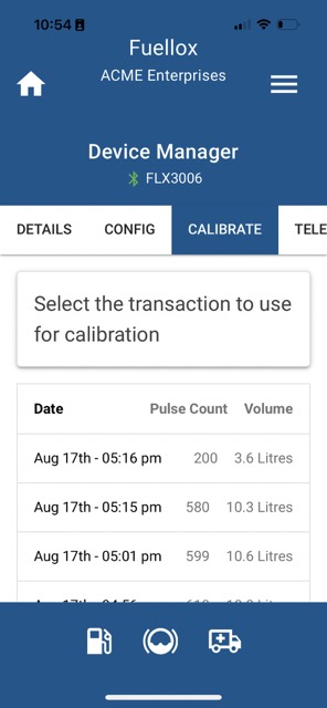 Calibration Page